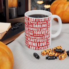 My Valentine Love Ceramic Mug 11oz
