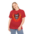 Flaming Fire Vampire - Graphic Unisex Heavy Cotton Tee