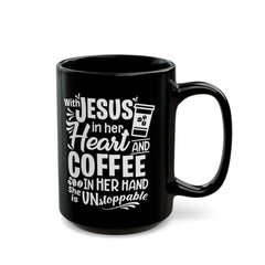 Jesus coffee mug, religious mug, gift for her, Christian gift, inspirational, faith mug, bible verse, spiritual gift, empowering women gift