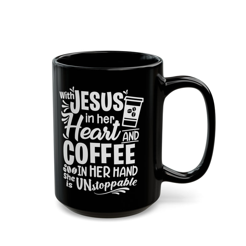 Jesus coffee mug, religious mug, gift for her, Christian gift, inspirational, faith mug, bible verse, spiritual gift, empowering women gift