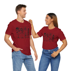 Nature-Inspired Unisex Jersey Tee, Tree Graphic T-Shirt, Eco-Friendly Fashion, Gift for Nature Lovers, Casual Wear, Outdoor Adventure