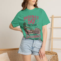 Bhavna Personalized 50th Birthday Girls Trip Savannah, Georgia T-Shirt
