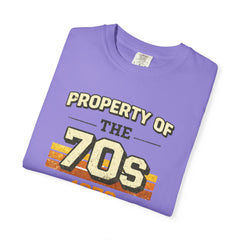 70s Retro Tee – "Property of the 70s 1976" Vintage Graphic T-Shirt