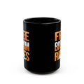 FREE BROOM RIDES - Halloween Graphic Black Mug (11oz, 15oz)