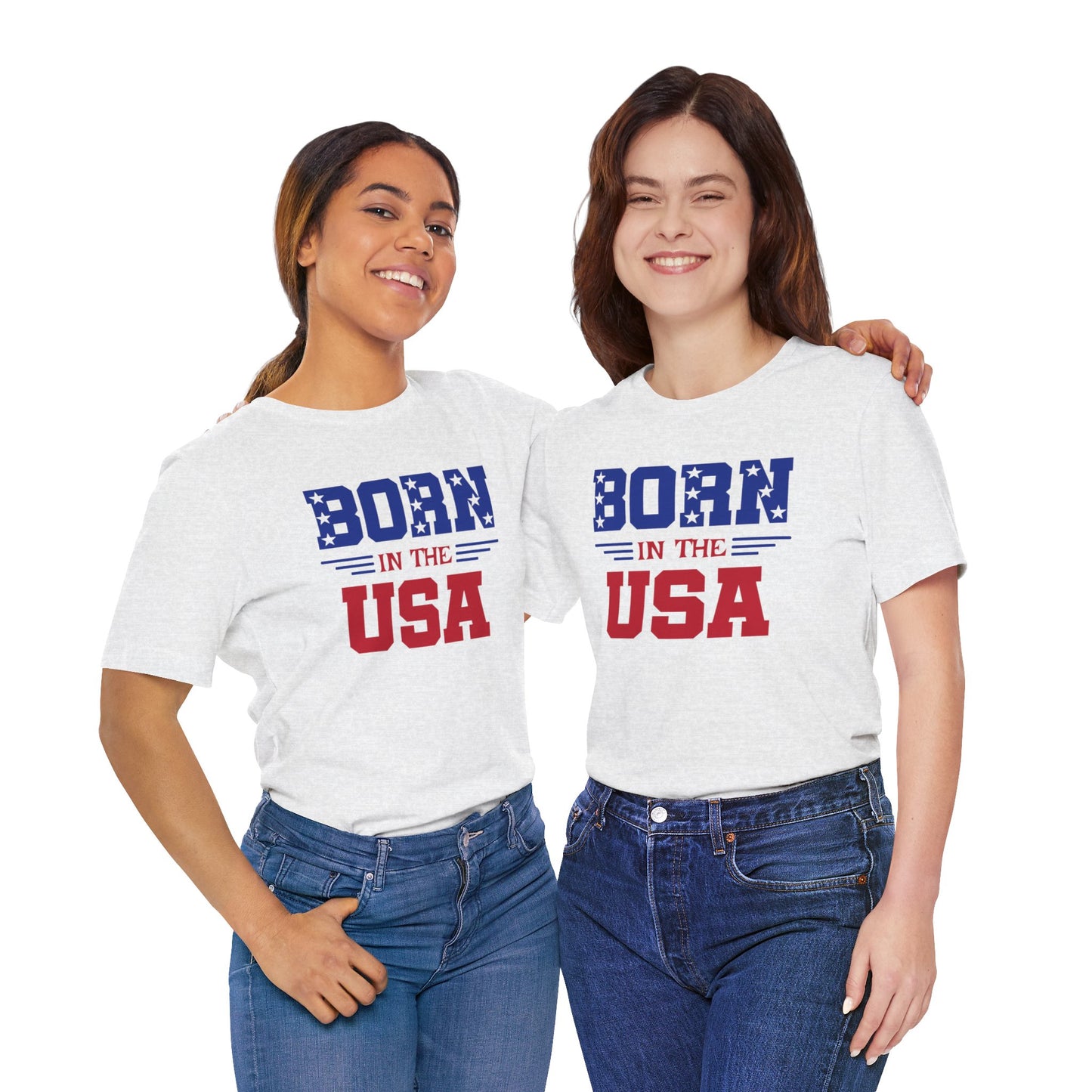 Born In The USA, Unisex Jersey Short Sleeve Tee