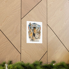 Who Let the Cats Out? Baldwin Harbor Animal Hospital Cat Poster — Matte Vertical Wall Art