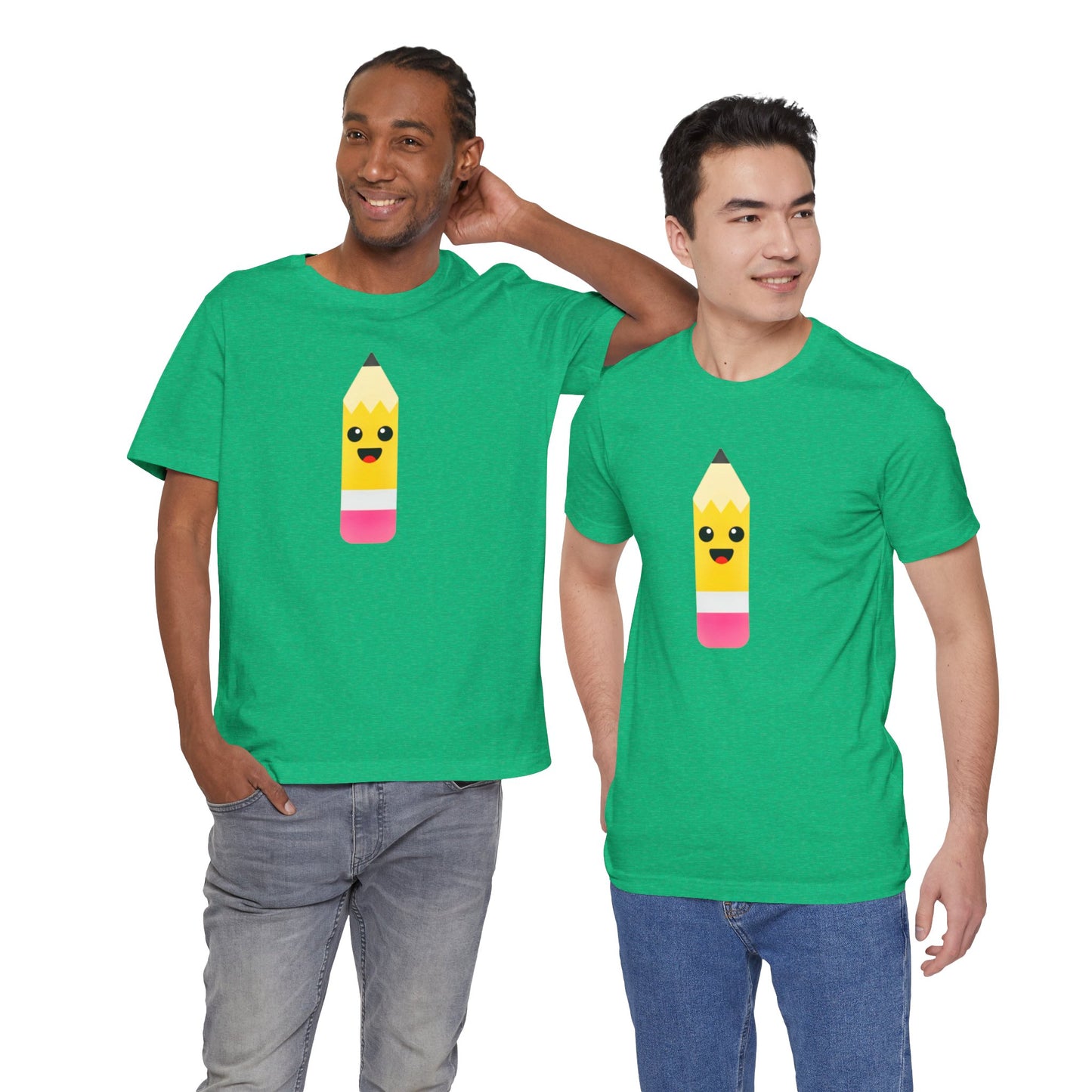 Emoji TEACHER PENCIL- Graphic Unisex Jersey Short Sleeve Tee