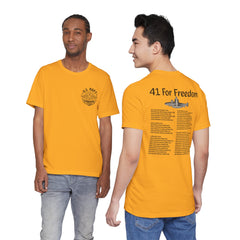 41 For Freedom FBM Fleet Ballistic Missile Submarine Unisex Jersey Short Sleeve Tee