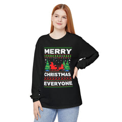 Merry Christmas Everyone Long Sleeve T-Shirt - Unisex Holiday Apparel