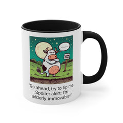 COW TIPPING Awareness - Accent Mugs | Cow Tipping Is Real, Bovine Humor. Gift For Him, Gift For Her, Farm Humor, Cow Fan Gift, Farm Animal