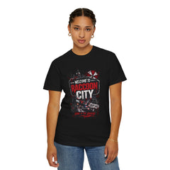 Raccoon City Graphic T-Shirt — "Welcome to Raccoon City" Horror Gamer Tee