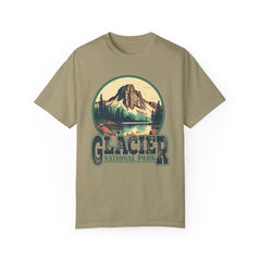 Glacier National Park Graphic, Comfort Colors Soft Relaxed Fit Unisex Garment-Dyed T-shirt