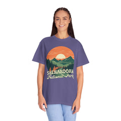 Shenandoah National Park Graphic, Comfort Colors Soft Relaxed Fit Unisex Garment-Dyed T-shirt