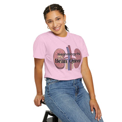 Nephrology Physician Assistant Bean Queen, Graphic Unisex Garment-Dyed T-shirt