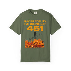 Fahrenheit 451 Graphic T-shirt, Unisex Book Lover Tee, Literary Gift, Reading Enthusiast Apparel, Ray Bradbury Merch, Cozy Casual Wear
