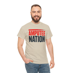 Amputee Nation Unisex Heavy Cotton Tee, Support Shirt, Gift for Amputees, Awareness Apparel, Casual Comfort Wear
