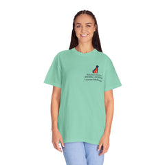 Lauren McGowan Front Logo Back Graphic Baldwin Harbor Animal Hospital "Who Let the Cats Out?" T Shirt