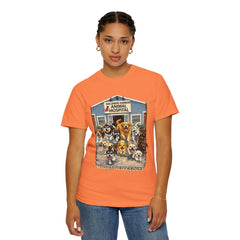 Front Graphic "Who Let the Dogs Out?" Baldwin Harbor Animal Hospital Cute Vet Clinic T Shirt