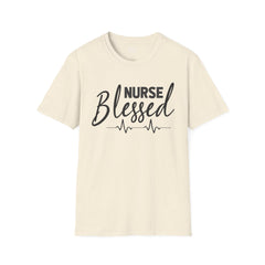 Blessed Nurse - Unisex Softstyle T-Shirt | Nurse Awareness, Medical Wear, Gift For Her, Scrubs Lover, Hospital Staff Gift, Registered Nurse