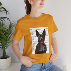 K9 Mugshot Personalized with your Dog T-Shirt