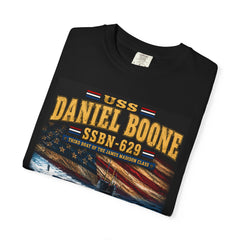 USS Daniel Boone SSBN-629 Submarine T-Shirt — "Forty One for Freedom" Patriotic Navy Tee