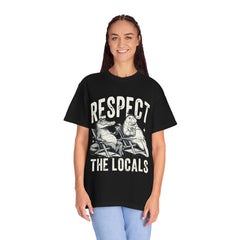 Alligator and Manatee Respect the Locals T-Shirt — Vintage Beach Vibes Graphic Tee