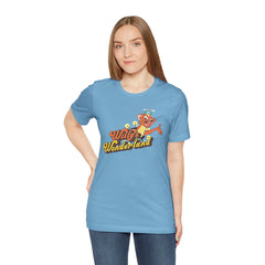 Willy's Wonderland Unisex Tee, Fun Graphic Tee, Casual Shirt, Gift for Fans, Summer Outfit, Movie Inspired Apparel