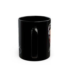 Portrait of Elvis Graphic - Black Mug (11oz, 15oz)