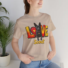 Personalized Love Your Dog T-Shirt — Designed with your dogs name and picture Graphic Tee