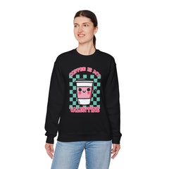 Woman's Coffee Valentine -  Unisex Heavy Blend™ Crewneck Sweatshirt