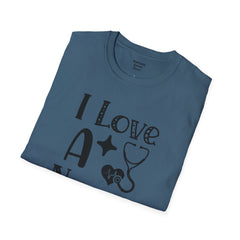 I Love A Nurse - Unisex Softstyle T-Shirt | Nurse Awareness,Gift For Him,Scrubs Lover,Hospital Staff,Gift For Her,RN, Registered Nurse