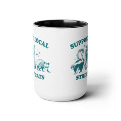 Funny Critters Quote, Two-Tone Coffee Mugs, 15oz, Animal Lovers Gift, gift for her, gift for him, office mug gift, Birthday Gift,