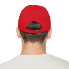 Hempstead Bay Sailing Club Leather Patch Dad Hat — Flying Scot Embroidered Round Patch