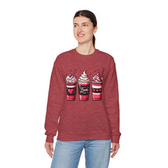 Woman's Coffee Valentine - Unisex Heavy Blend™ Crewneck Sweatshirt
