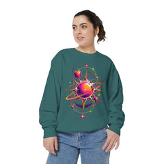 Cosmic Orbit Sweatshirt — Neon Planet Graphic Pullover