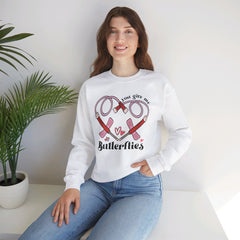 You Give Me Butterflies - Unisex Heavy Blend™ Crewneck Sweatshirt