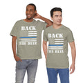 BACK THE BLUE Flag, Graphic Unisex Short Sleeve Tee