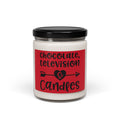 Chocolate, Television and Candles - Scented Soy Candle, 9oz / Christmas Gift  / Gift For Her / Gift For Mom / Hanukah Gift