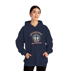 Faith & Freedom Cross Hoodie | Patriotic, Faith-Based July 4th Vintage Americana