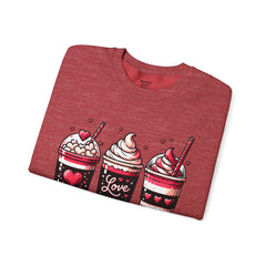 Woman's Coffee Valentine - Unisex Heavy Blend™ Crewneck Sweatshirt