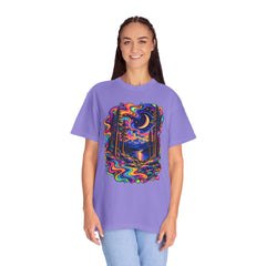 Mystical Psychedelic Moonlit Forest T-Shirt