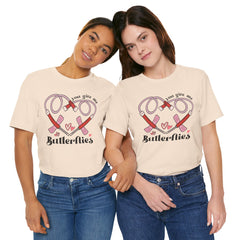 Phlebotomist Heart Butterflies Tee