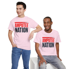 Amputee Nation Unisex Heavy Cotton Tee, Support Shirt, Gift for Amputees, Awareness Apparel, Casual Comfort Wear