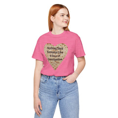 Funny Matzah Heart Constipation Quote For Passover Unisex Tee
