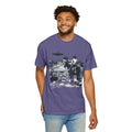 UFO Meets Cowboy Unisex Garment Shirt -Dyed  T Shirt