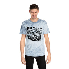 Love Me Love My Chickens Graphic Unisex Color Blast T-Shirt