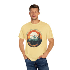 Mount Rainier National Park Graphic, Comfort Colors Soft Relaxed Fit Unisex Garment-Dyed T-shirt