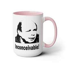 Princess Bride Funny Quote Mug,INCONCEIVABLE Quote,Vizzini Quote,Wallace Shawn fan,gift for him,gift for her,cult classic movie,pop culture