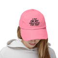 Funny Amputee distressed cap, I Put My Prosthetic On For This?, Limb Awareness cap, gift for amputee, recovery encouragement gift