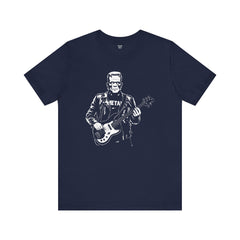 Franken Stein Metal Bass Guitarist - Unisex Jersey Short Sleeve Tee